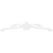 Ekena Millwork Pitch Florence Architectural Grade PVC Gable Pediment, 48"W x 10"H x 1"P (5/12) GPP048X010X100FLO - alternate 2